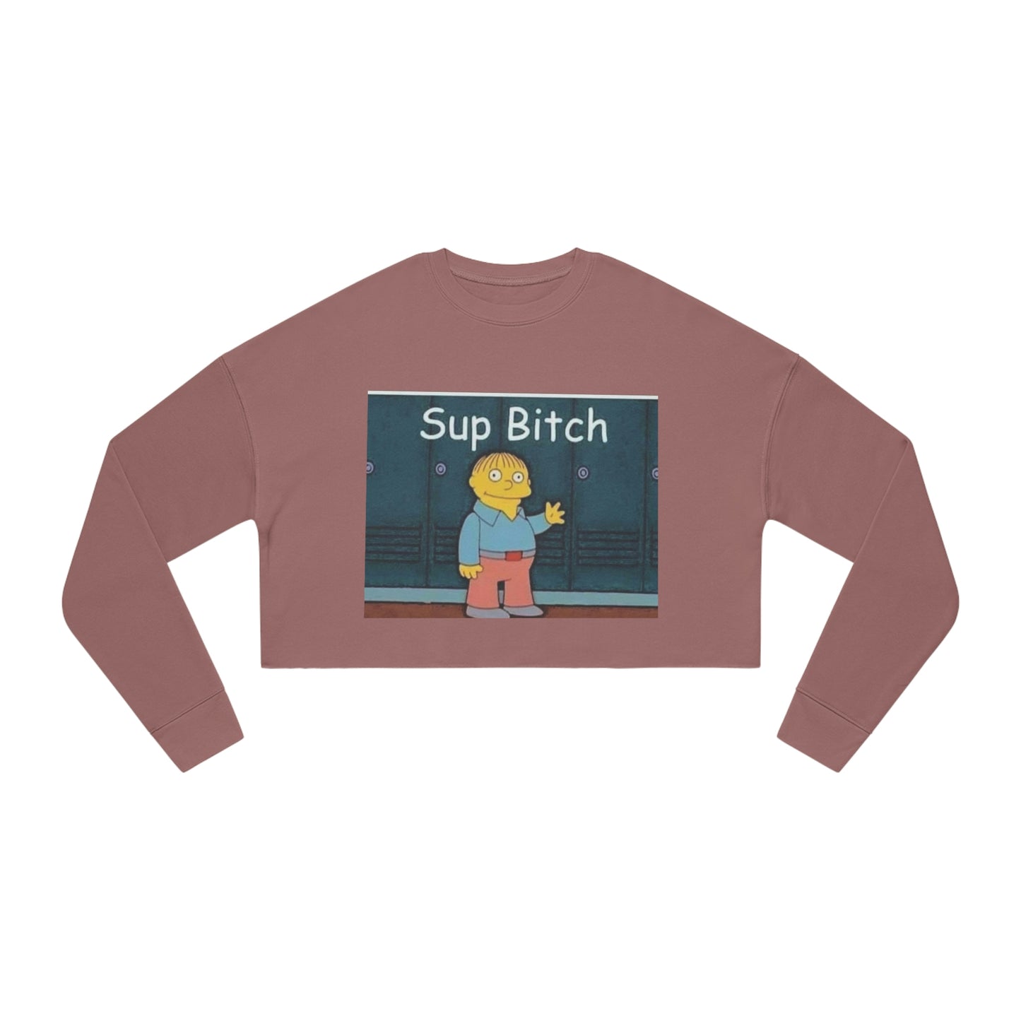 Sup Bitch Cropped Sweatshirt