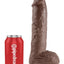 10 Inches C*ck Balls - Brown
