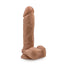 Au Naturel 9.5 Inches Dildo with Suction Cup Mocha Tan
